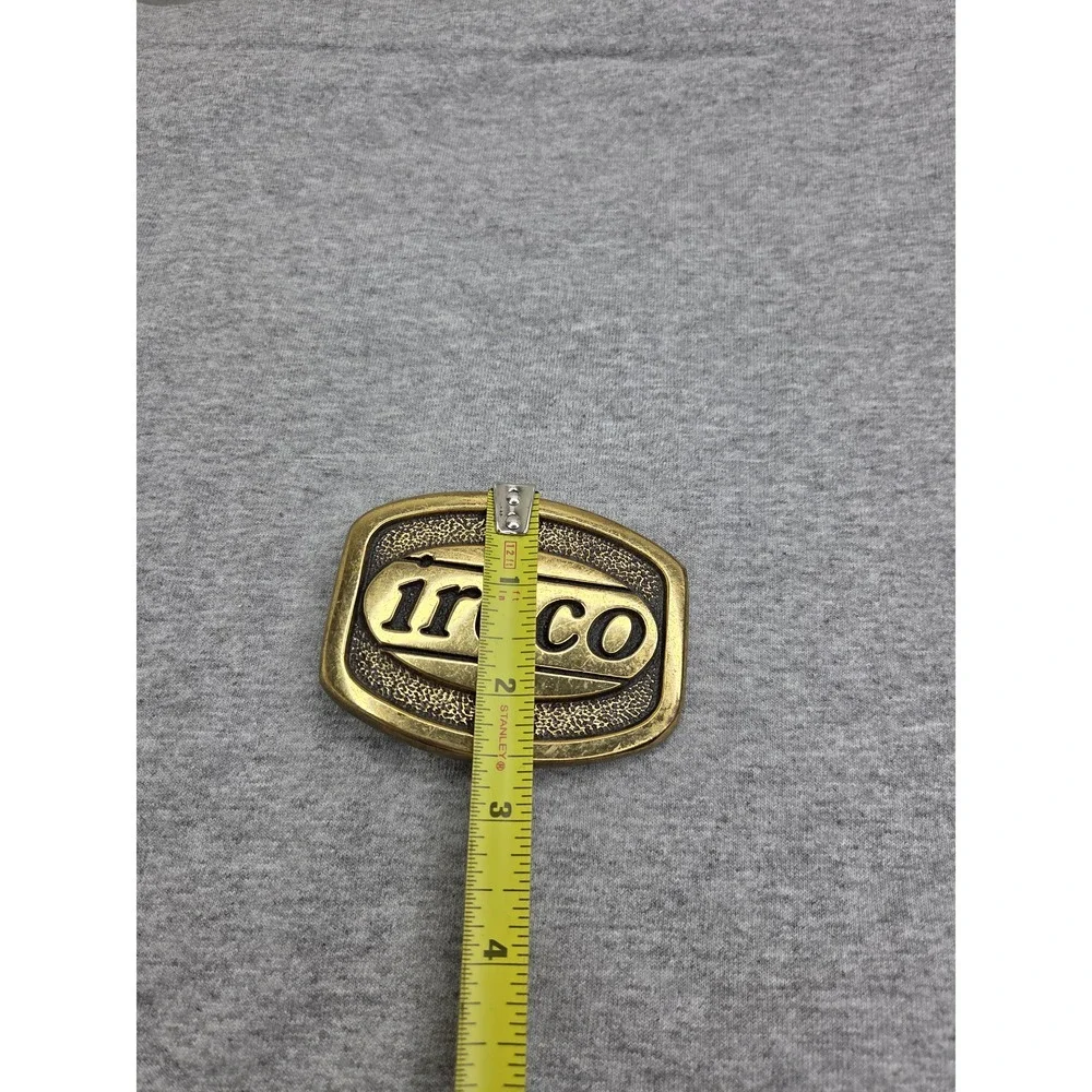 Vintage Solid Brass Ireco BTS 1981 Mining Belt Buckle